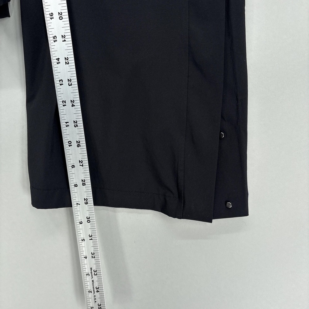 Athleta Pants Womens 6 Black Wide Leg Pull On Zip Pocket Snap Vent Stretch 30" - Picture 6 of 12